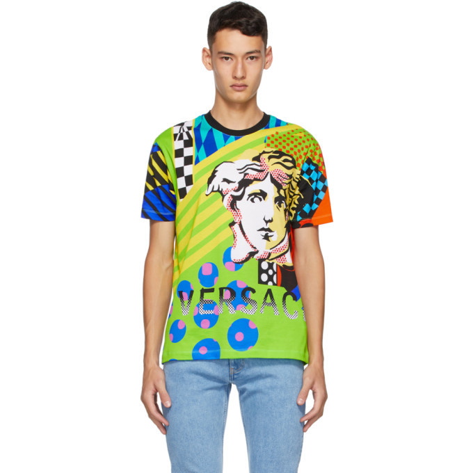 Photo: Versace Multicolor Collage Pop Temple Taylor T-Shirt