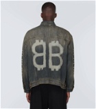 Balenciaga Crypto printed denim jacket