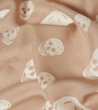 McQueen Skull silk scarf
