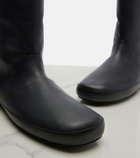 The Row Toni shearling-lined leather ankle boots