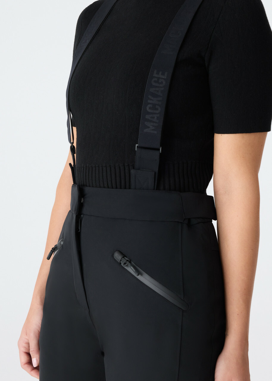 Mackage Nyomi Removable-suspender ski Trousers Black