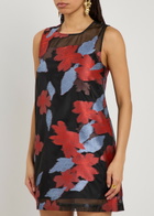 Staud Brea Devoré Organza Mini Dress Multicoloured