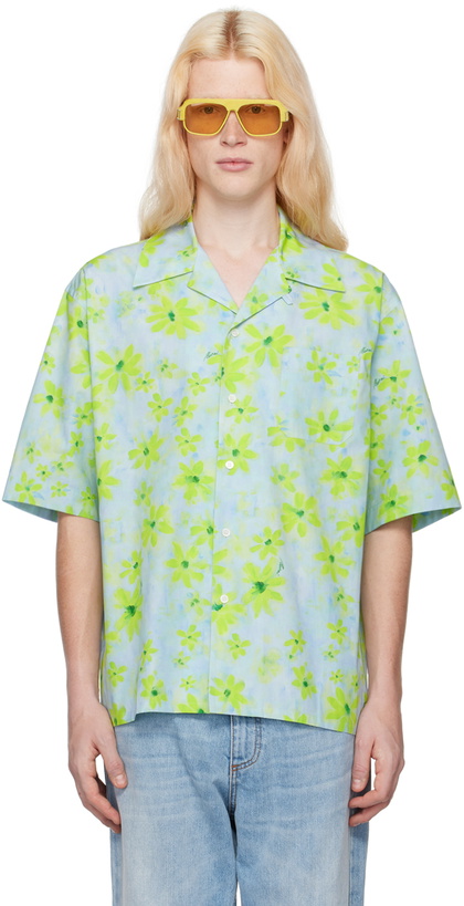 Photo: Marni Blue & Green Parade Shirt