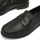 Grenson Men's Simeon Penny Loafer in Black Nappa