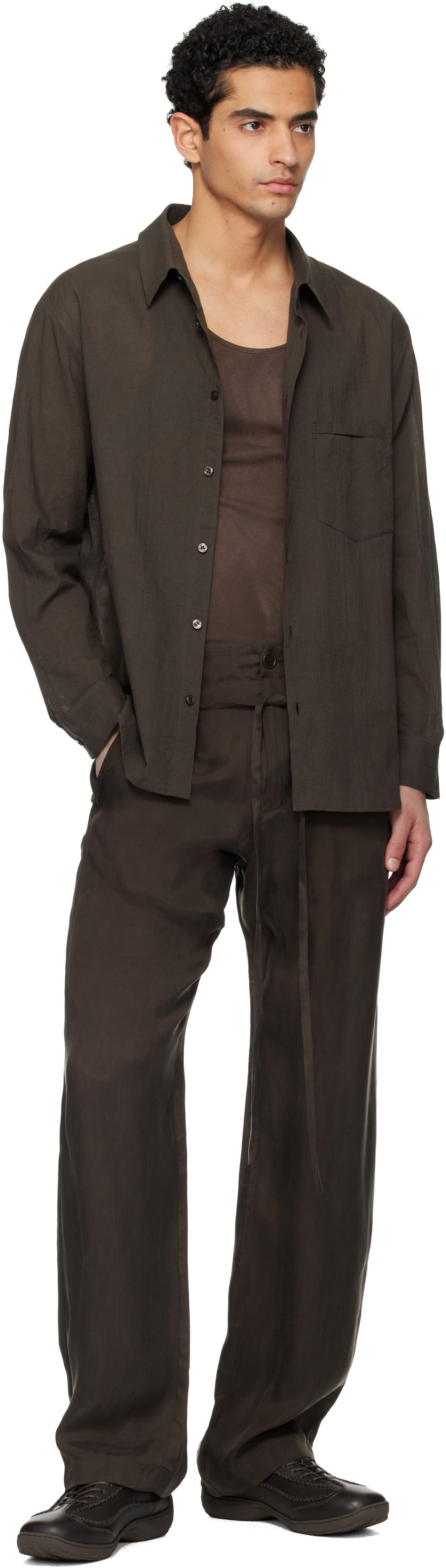 POST ARCHIVE FACTION (PAF) Brown Single Drifter Trousers