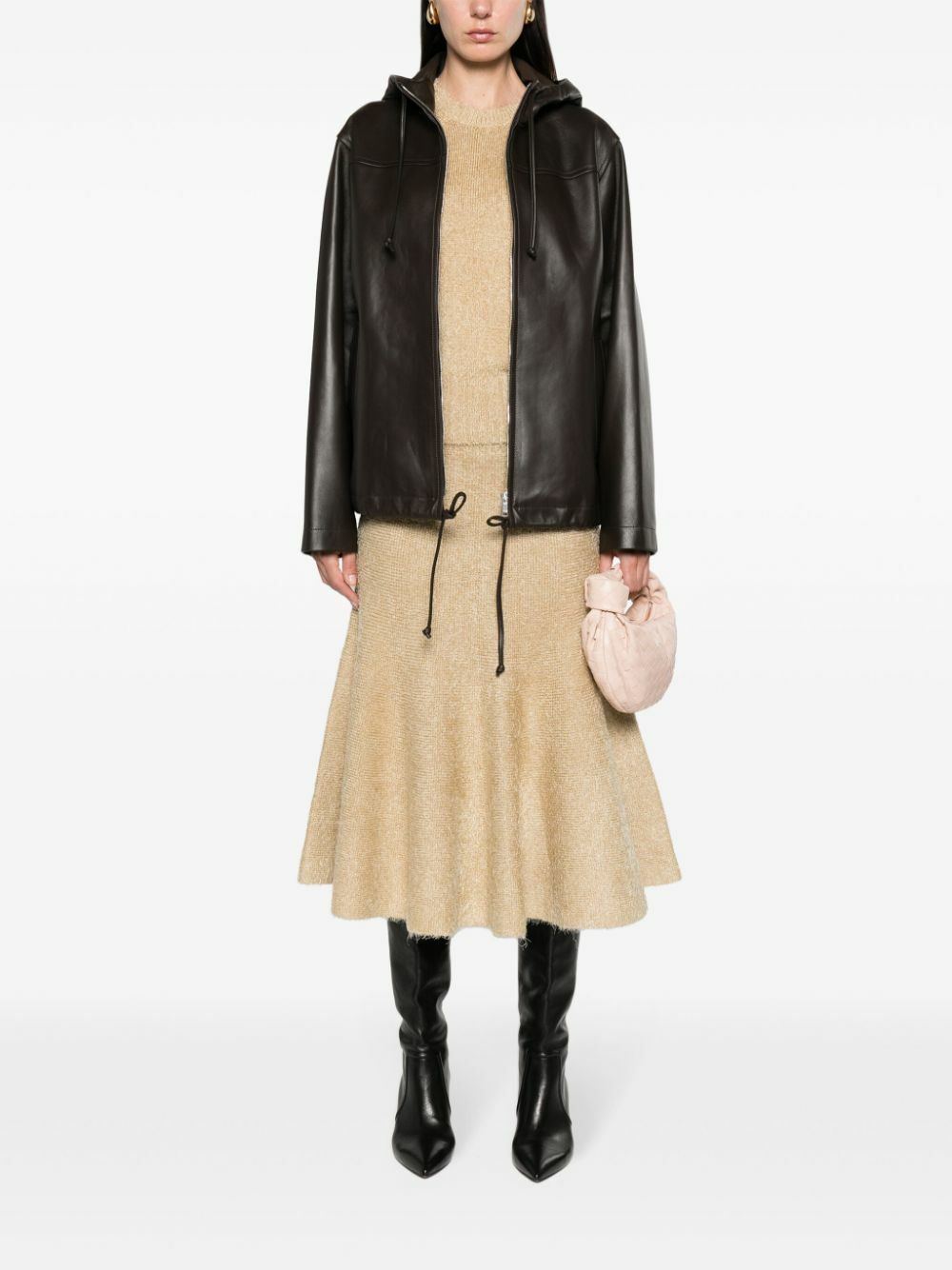 Bottega Veneta Women Hooded Down Jacket