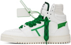 Off-White White & Green 3.0 Off Court Sneakers