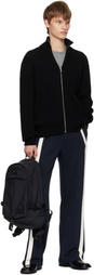 Hugo Black Logo Patch Backpack