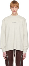 Han Kjobenhavn Gray Distressed Long Sleeve T-Shirt