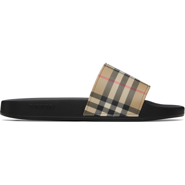Photo: Burberry Beige Check Slides
