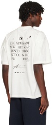 ADER error Off-White Embroidered T-Shirt