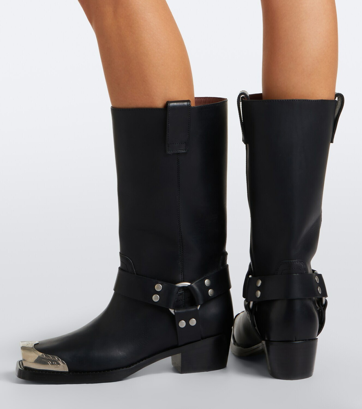 Paris Texas Roxy embellished leather biker boots