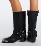 Paris Texas Roxy embellished leather biker boots