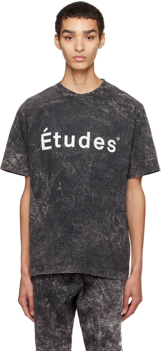 tudes Gray Wonder Bleached T Shirt