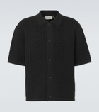 Frame Crochet cotton-blend polo shirt