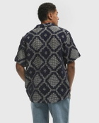 OAS Trastevere Cuba Crochet Shirt Brown Mens Shortsleefe