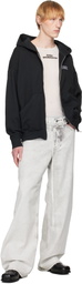 032c Black Routine Zip Hoodie