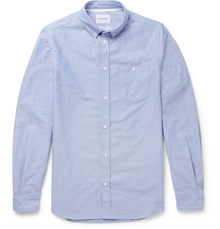 Photo: Norse Projects - Anton Button-Down Collar Cotton Oxford Shirt - Men - Blue