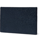 Thom Browne - Grosgrain-Trimmed Pebble-Grain Leather Cardholder - Men - Red