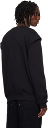HELIOT EMIL Black Outline Logo Sweatshirt