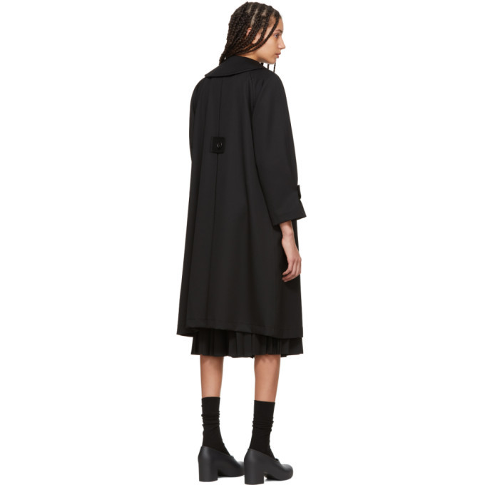 Tricot Comme des Garcons Black Wool Oversized Coat Tricot Comme
