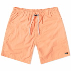 Nanga Men's Nylon Tusser Easy Shorts in S Orange