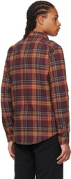 PS by Paul Smith Brown Gradient Check Shirt