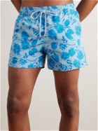 Atalaye - Altura Mid-Length Printed Recycled Swim Shorts - Blue
