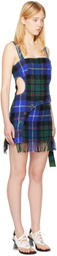 Rave Review Blue Yaam Minidress