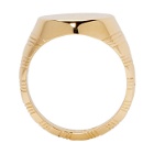 A.P.C. Gold Rayure Ring