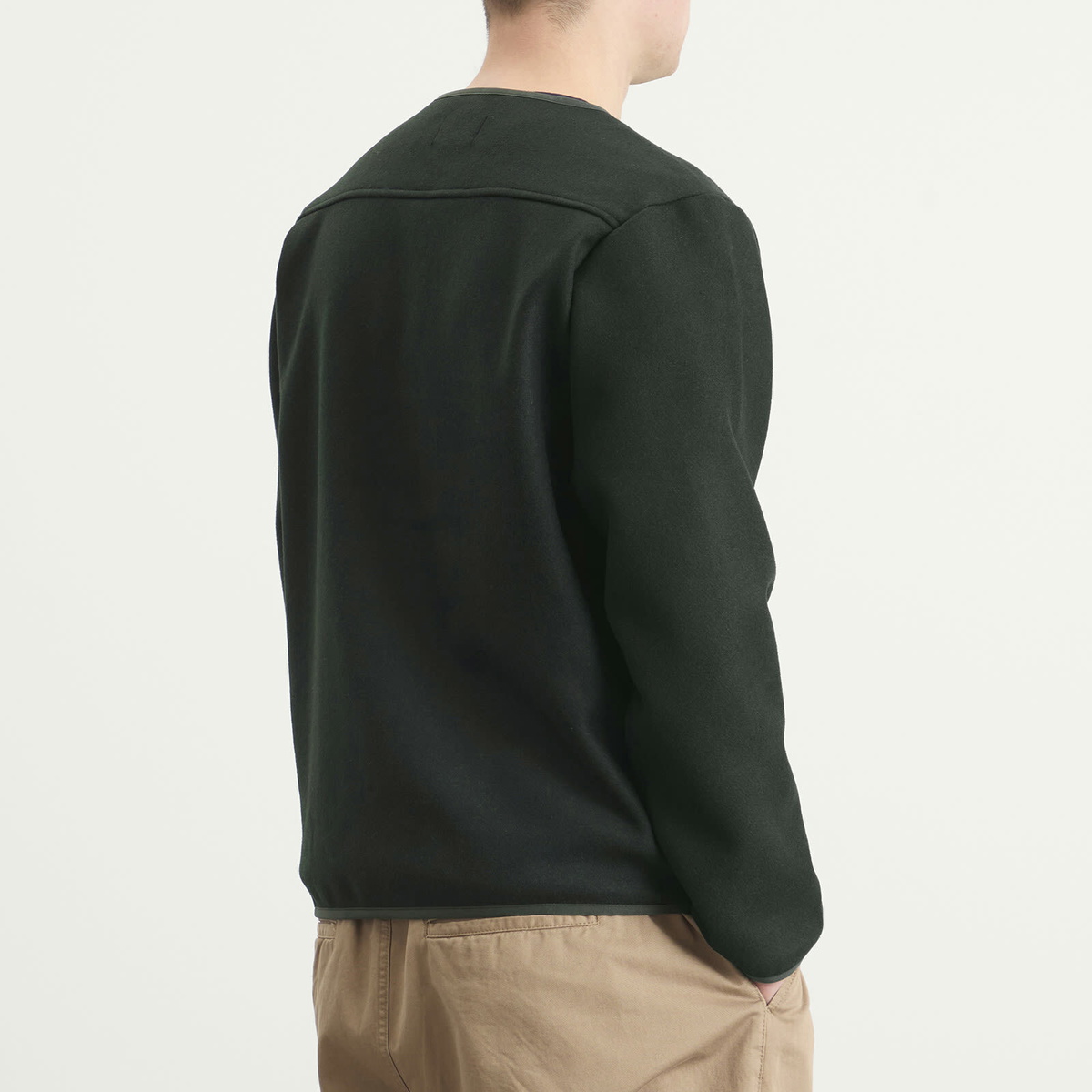 Stan Ray Men's Wool Fleece Cardigan in Botanical Green