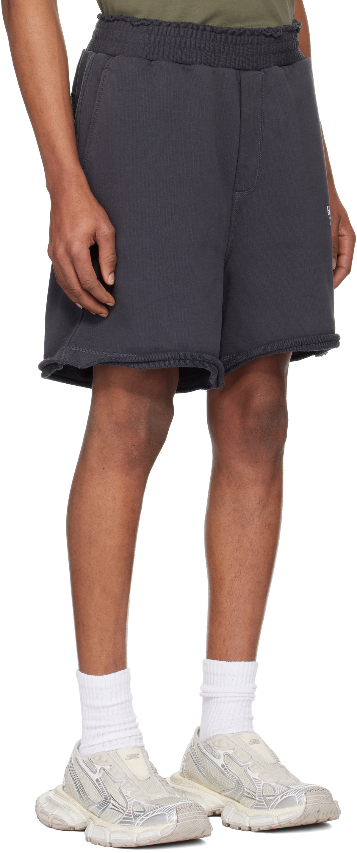 Helmut Lang Gray Meatpacking Shorts