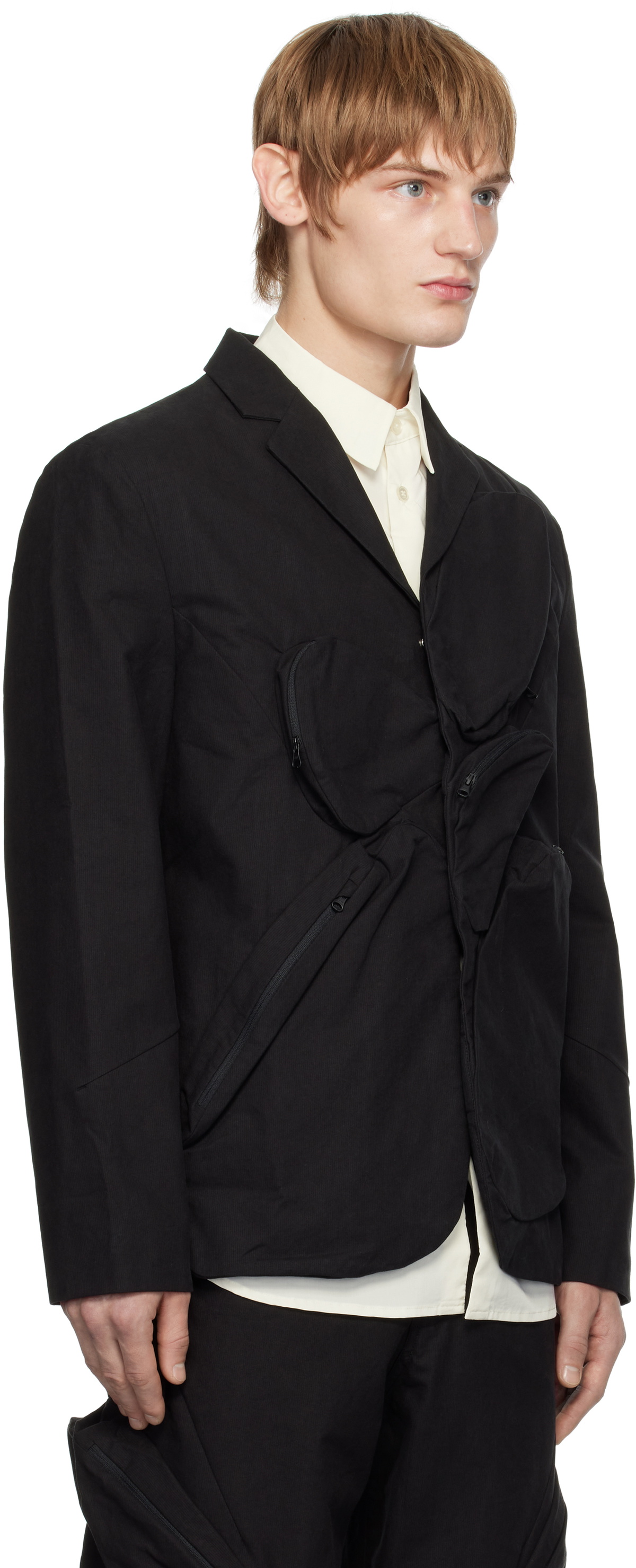 POST ARCHIVE FACTION (PAF) Black 7.0 Center Blazer Post Archive