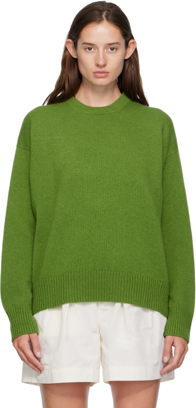 Photo: &Daughter Green Innes Slouch Crewneck Sweater