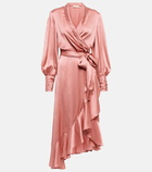 Zimmermann - Silk satin midi dress