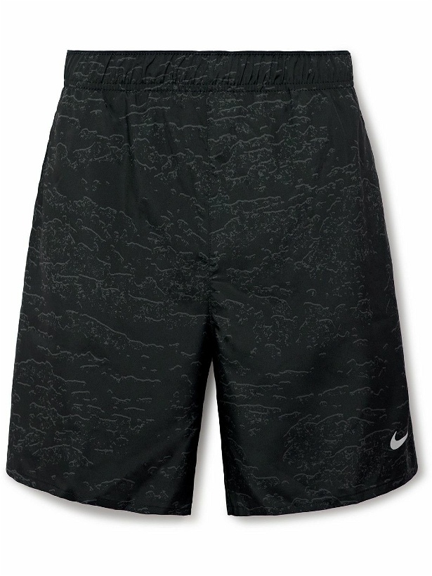 Photo: Nike Running - Run Division Challenger Straight-Leg Printed Dri-FIT Shorts - Black