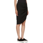 Baja East Black Rib Jersey Contour Skirt