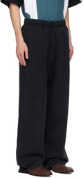 Martine Rose Black Wide Leg Sweatpants