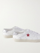 SAINT LAURENT - SL/06 Appliquéd Leather Sneakers - White