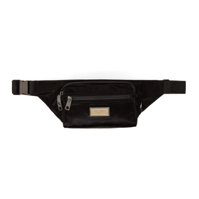 Photo: Dolce and Gabbana Black Logo Belt Bag