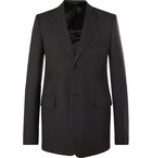 Balenciaga - Dark-Grey Checked Virgin Wool Blazer - Gray