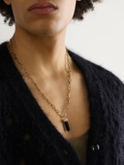 Sydney Evan - Gold, Onyx and Diamond Chain Necklace