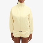 Adidas x FOG Women's Adidas x Fear of God Athletics Shiny Tricot Track Jacket in Pale Yellow