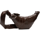 LEMAIRE Brown Small Croissant Bag