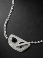 EÉRA - Stone White Gold Diamond Necklace