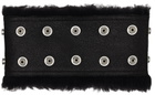 Rick Owens Black Concordians Shearling Neck Band