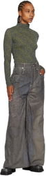 Eckhaus Latta Green Shrunk Turtleneck