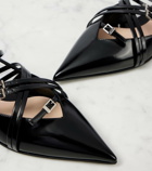 Gucci Seraphine patent leather ballet flats