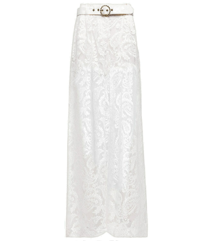 Photo: Zimmermann - Embroidered high-rise wide-leg pants