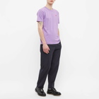 Comme des Garçons Play Men's Small Red Heart T-Shirt in Purple